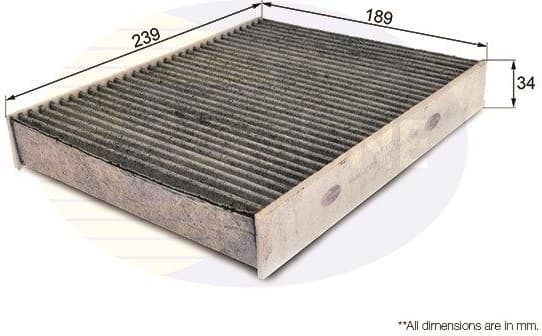Filter, cabin air EKF121A