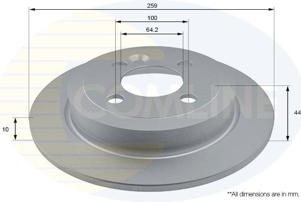 Brake Disc COATED ADC1768