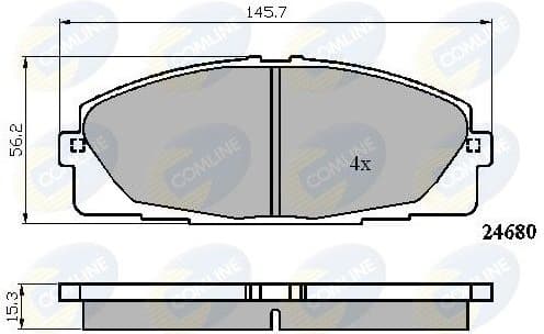Brake Pad Set, disc brake CBP01706