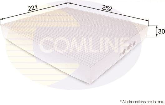 Filter, cabin air EKF210