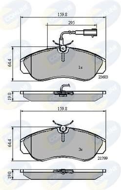 Brake Pad Set, disc brake CBP11032