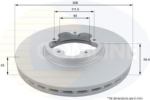 Brake Disc COATED ADC1267V