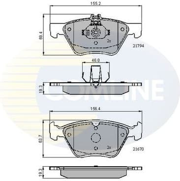 Brake Pad Set, disc brake CBP0913