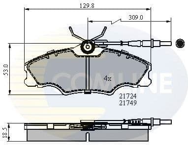 Brake Pad Set, disc brake CBP1433