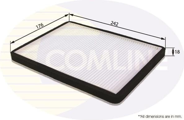 Filter, cabin air EKF147