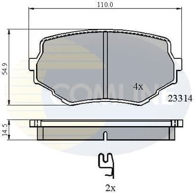Brake Pad Set, disc brake CBP3475