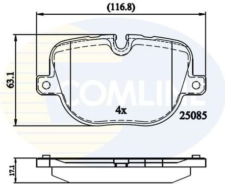 Brake Pad Set, disc brake CBP02212