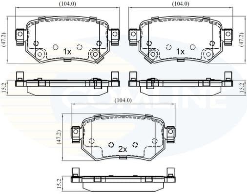 Brake Pad Set, disc brake CBP32386