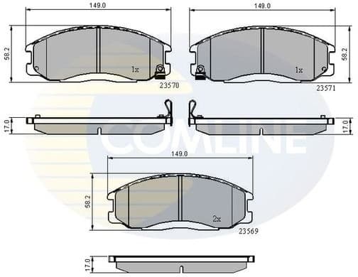 Brake Pad Set, disc brake CBP3938