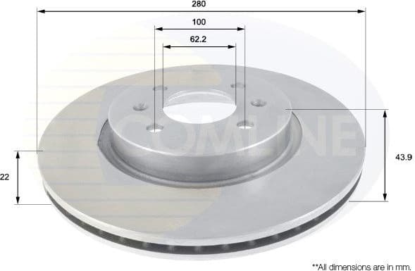 Brake Disc COATED ADC2405V