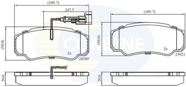 Brake Pad Set, disc brake CBP16032