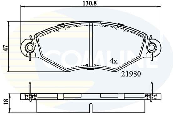 Brake Pad Set, disc brake CBP0704