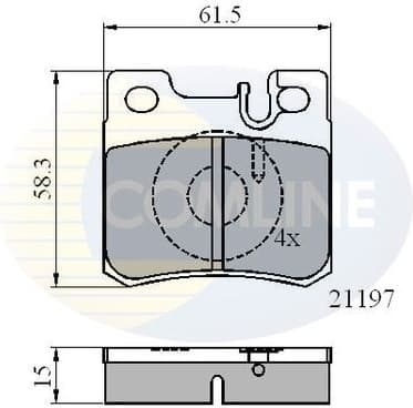 Brake Pad Set, disc brake CBP0226