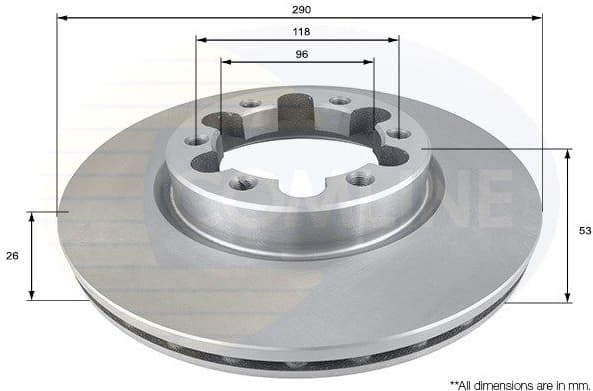 Brake Disc COATED ADC0285V