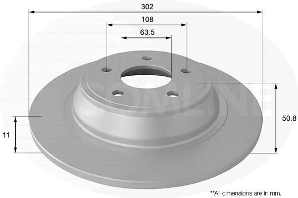 Brake Disc COATED ADC1274