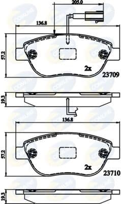 Brake Pad Set, disc brake CBP12140