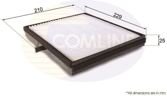 Filter, cabin air EKF256