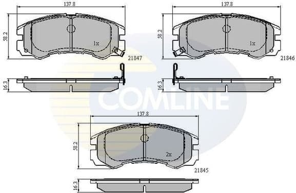 Brake pads front CBP3229