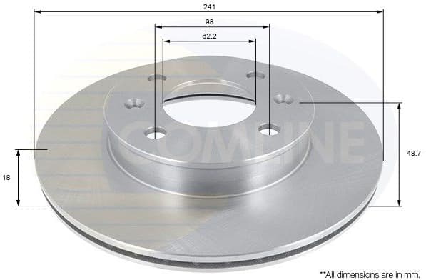 Brake Disc COATED ADC1055V