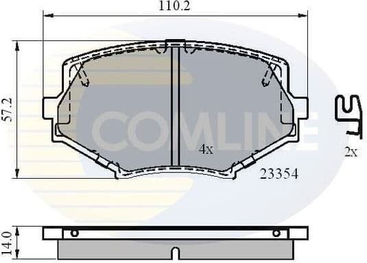 Brake Pad Set, disc brake CBP3820