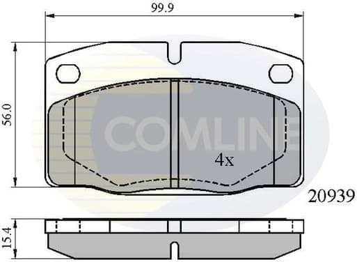 Brake Pad Set, disc brake CBP0135