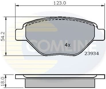 Brake Pad Set, disc brake CBP01159