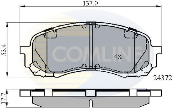 Brake Pad Set, disc brake CBP01778