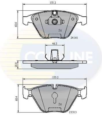 Brake Pad Set, disc brake CBP02100