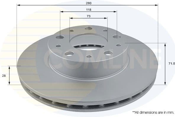 Brake Disc COATED ADC2834V