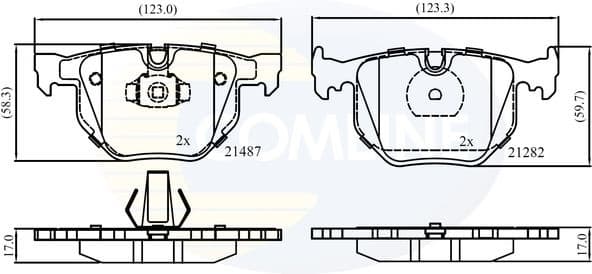 Brake Pad Set, disc brake CBP01205