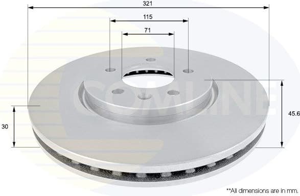 Brake Disc COATED ADC1159V