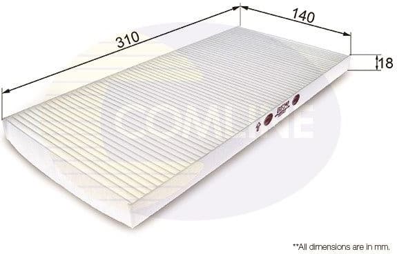 Filter, cabin air EKF240