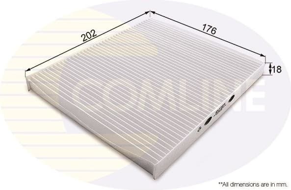 Filter, cabin air EKF159