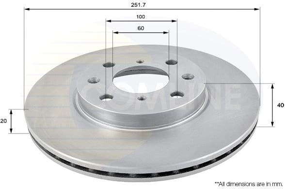 Brake Disc COATED ADC0922V