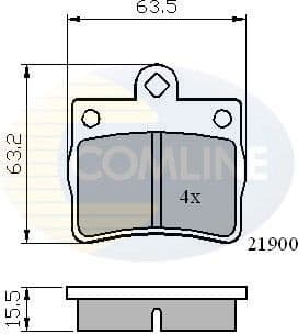 Brake Pad Set, disc brake CBP0220