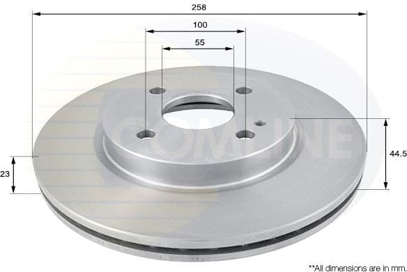 Brake Disc COATED ADC0457V