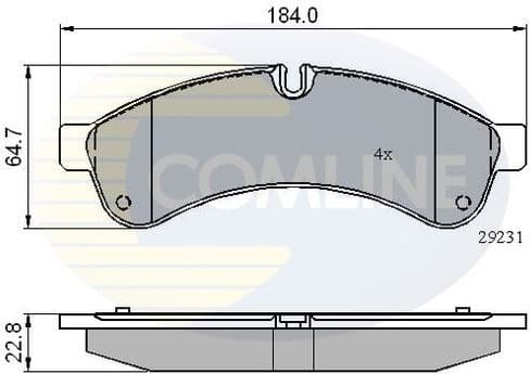 Brake Pad Set, disc brake CBP01727