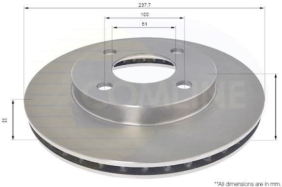 Brake Disc COATED ADC0292V