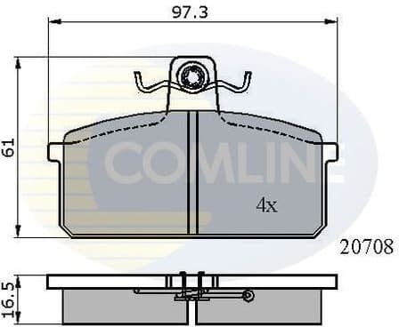 Brake Pad Set, disc brake CBP0204