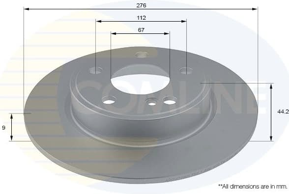 Brake Disc COATED ADC1670