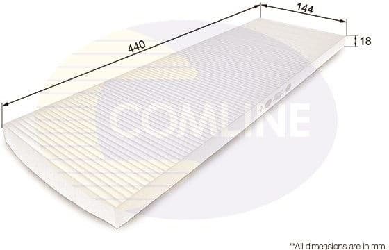 Filter, cabin air EKF167