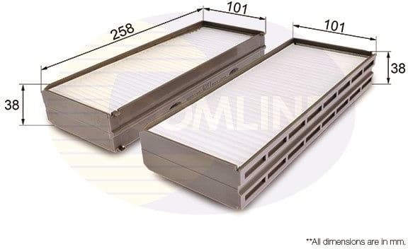 Filter, cabin air EKF303