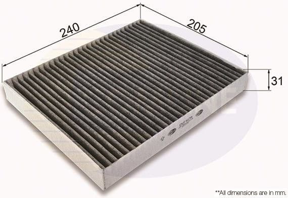 Filter, cabin air EKF417A