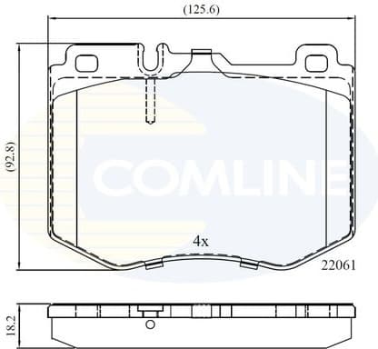 Brake Pad Set, disc brake CBP02348