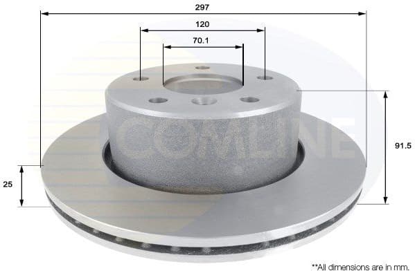 Brake Disc COATED ADC1320V