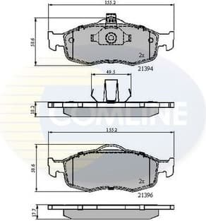 Brake Pad Set, disc brake CBP0514