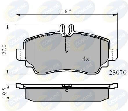 Brake Pad Set, disc brake CBP01318