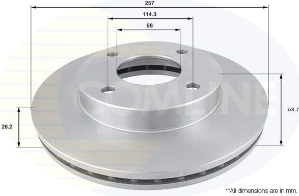 Brake Disc COATED ADC0289V