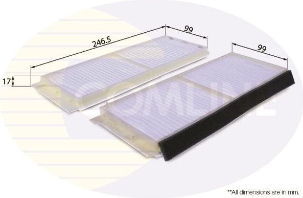 Filter, cabin air EKF269