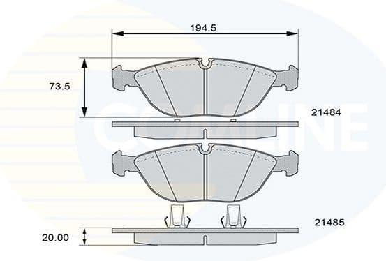 Brake Pad Set, disc brake CBP01003